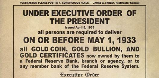 Confiscation of Gold in 1933: Behind the Scenes of a Dispossession | GoldBroker.com