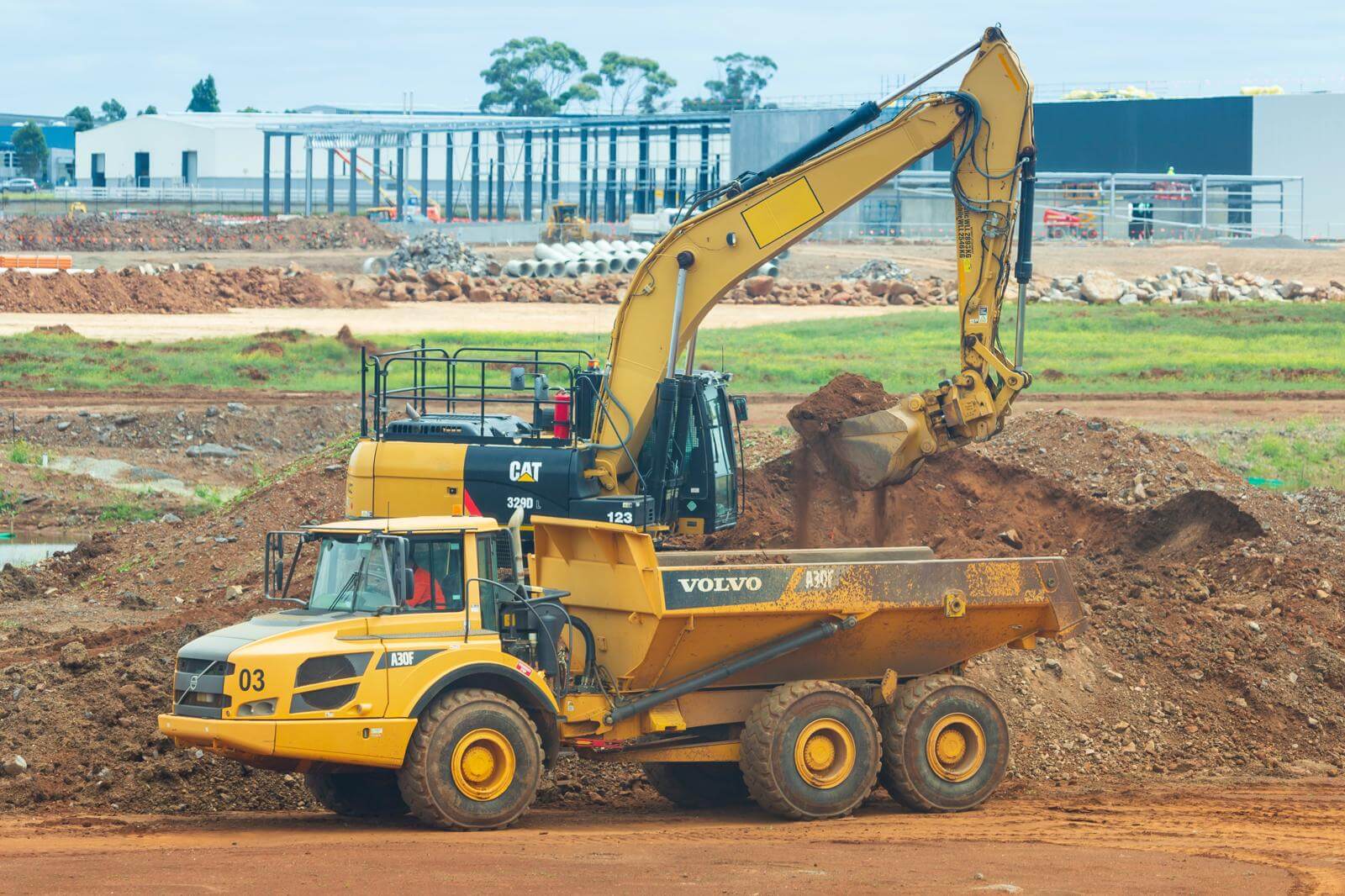 yellow and black loader