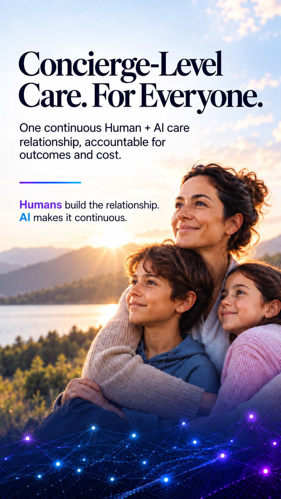 Family representing continuous whole-person care from Shift Health