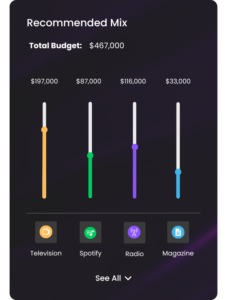 ROI Recommended Mix