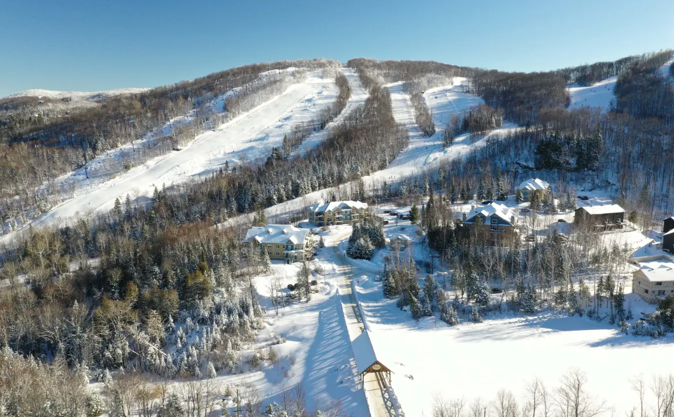 Snow mountain village