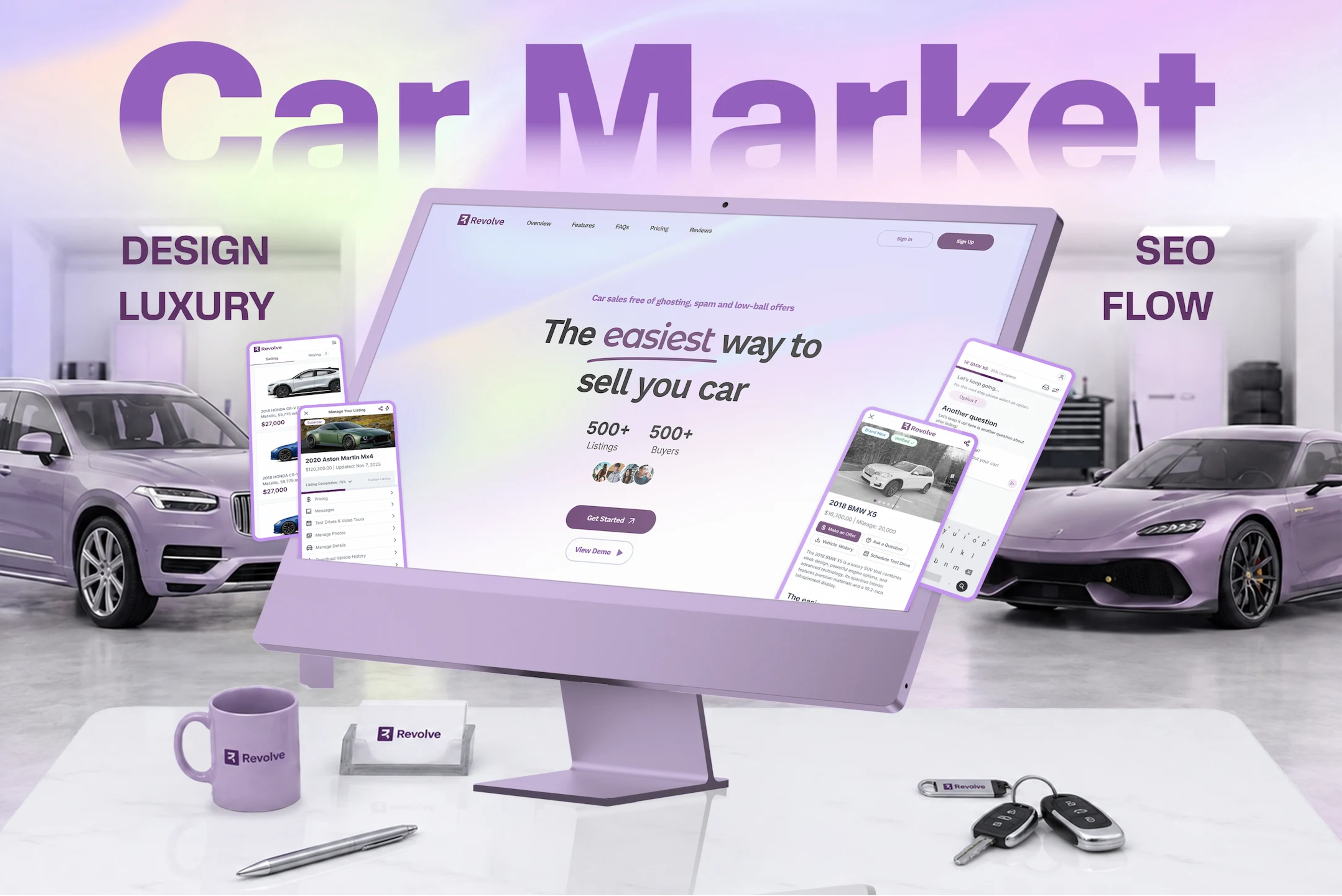 Auto Landing Page Concept  | Buyer & Seller Connection Platform thumbnail