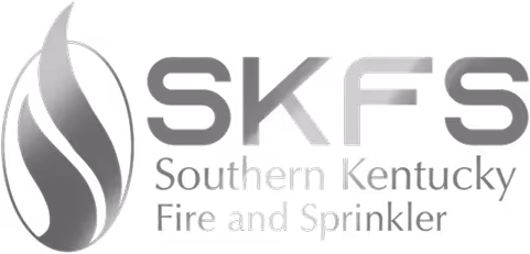 Southern Kentucky Fire and Sprinkler logo with stylized flame design and SKFS text.