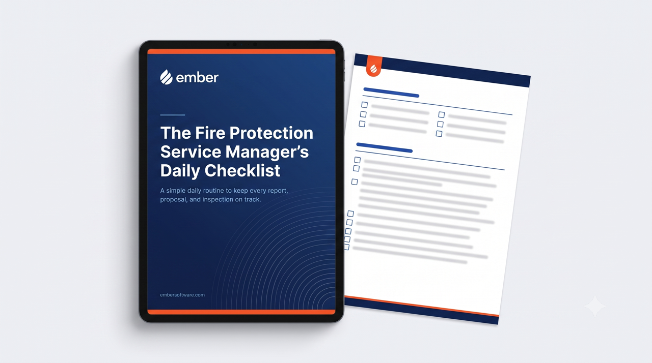 Preview of The Fire Protection Service Manager's Daily Checklist