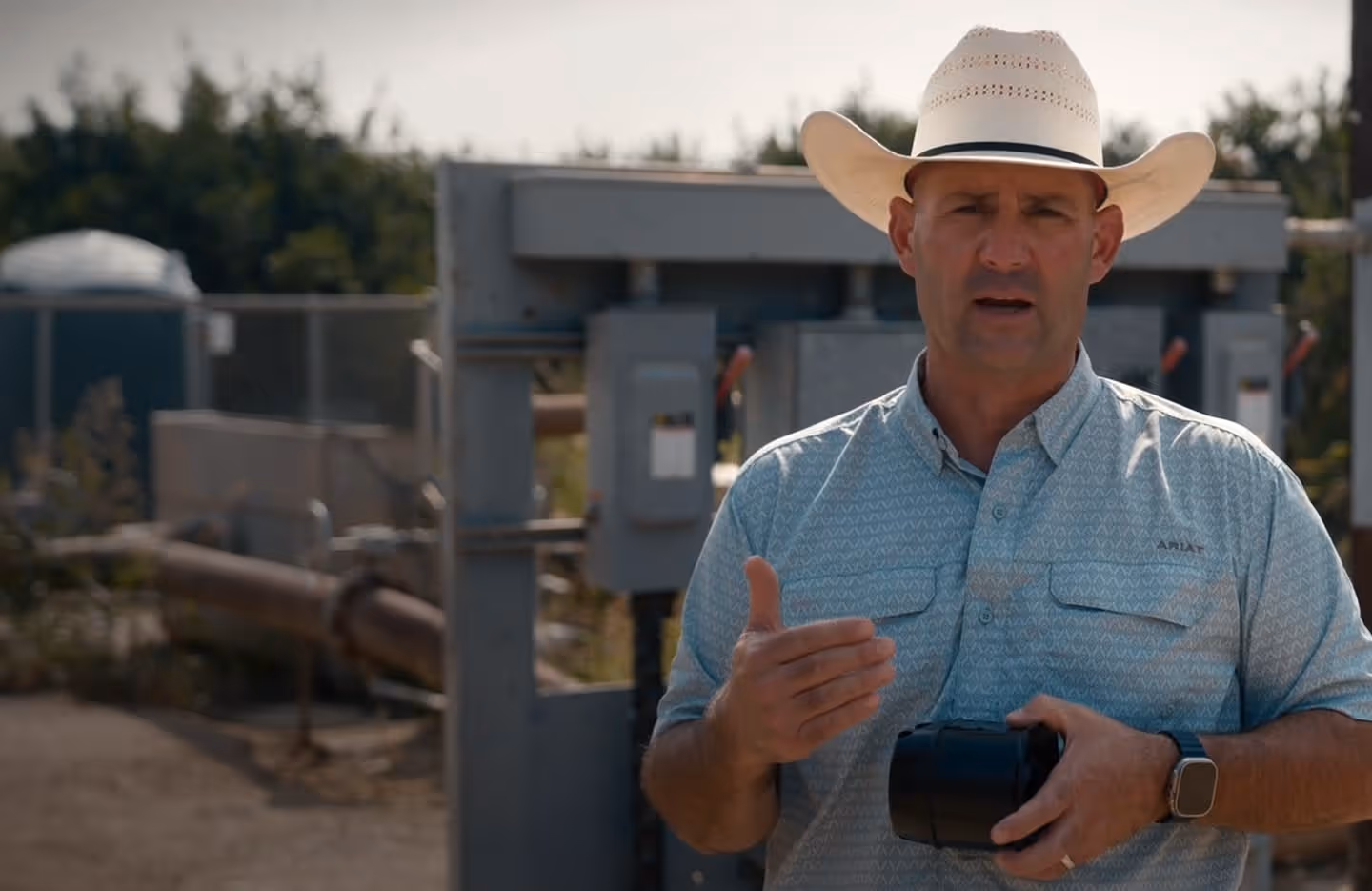 Farmer standing in the field