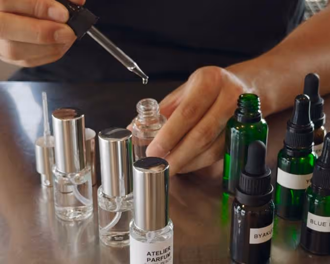 image of perfume making