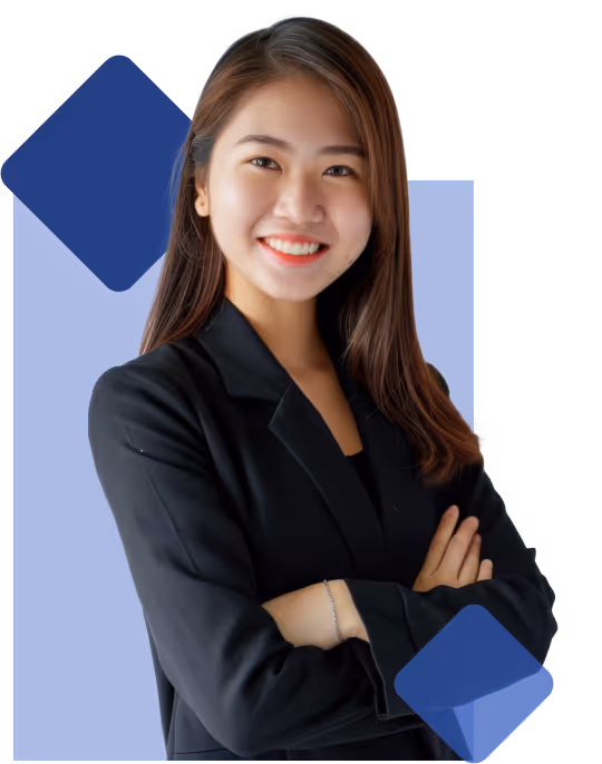 A cheerful girl smiling brightly while working on a computer, optimizing NetSuite for better performance.