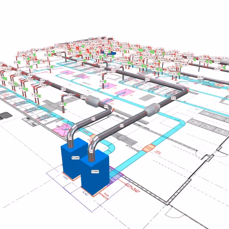 DuctQuote 3D rendering.