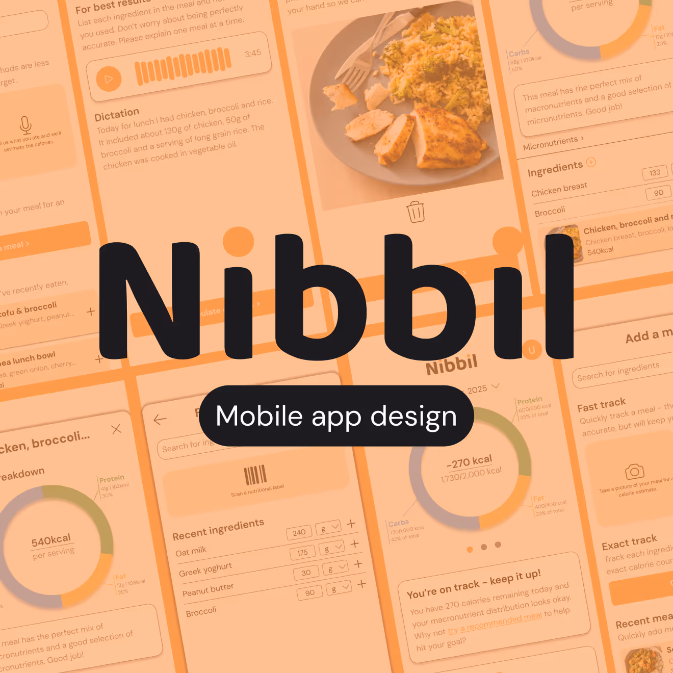 Nibbil - Mobile app design.