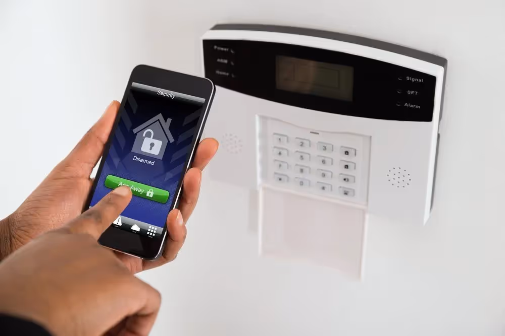 Mobile phone app for security systems.