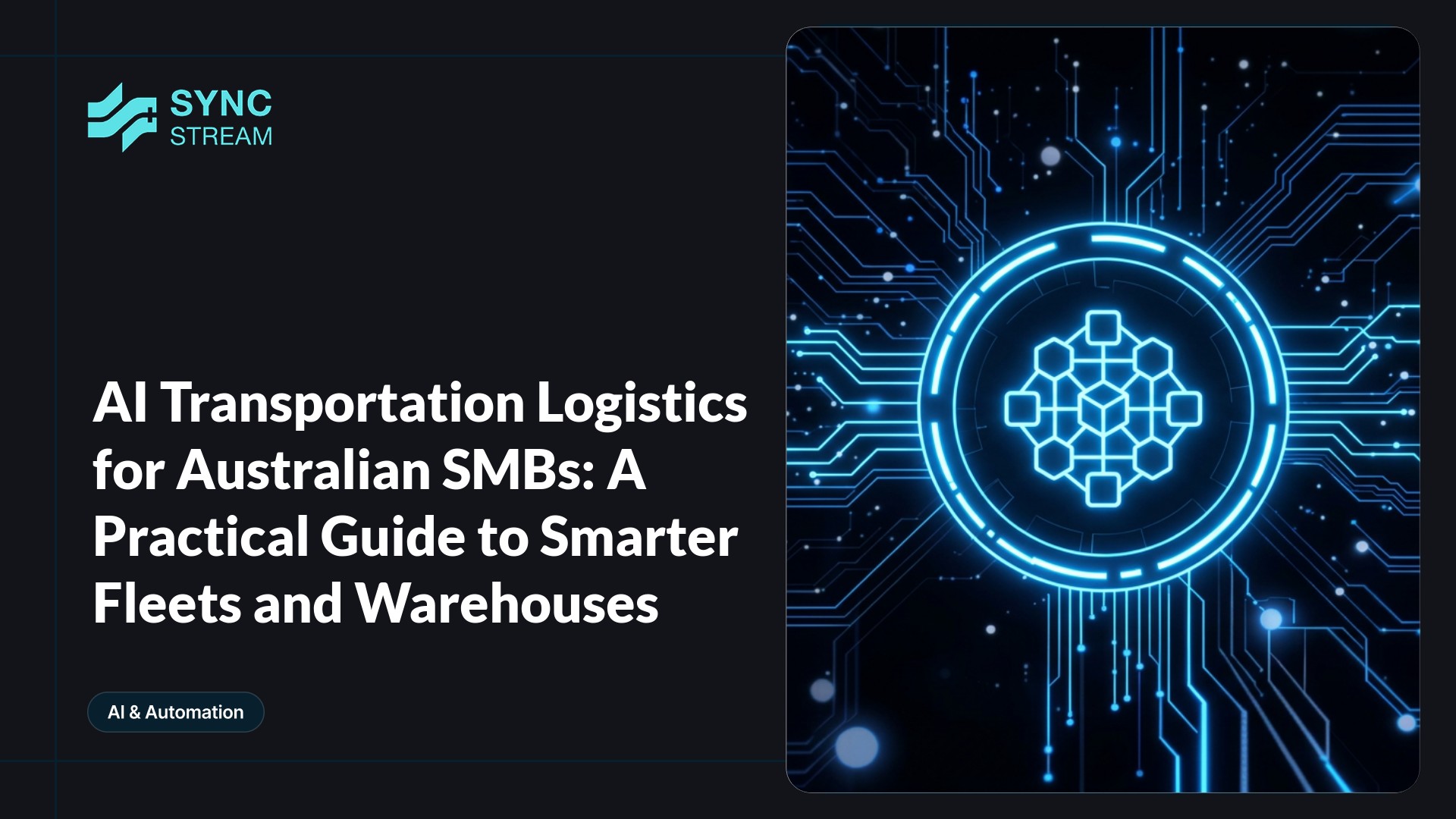 Diagram explaining how AI systems use logistics data to generate operational recommendations
