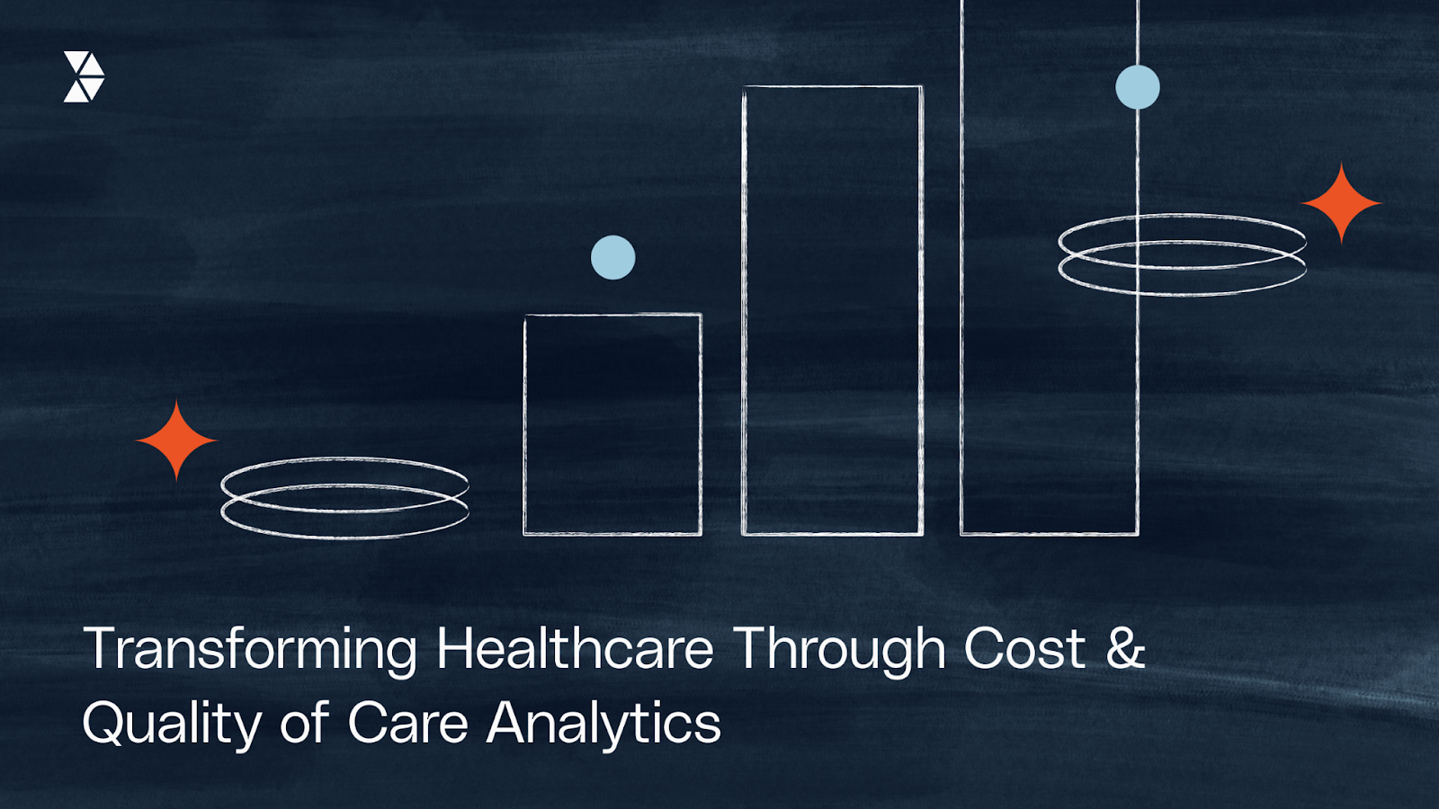 Abstract blog cover for article on transforming healthcare with cost and quality of care analytics.