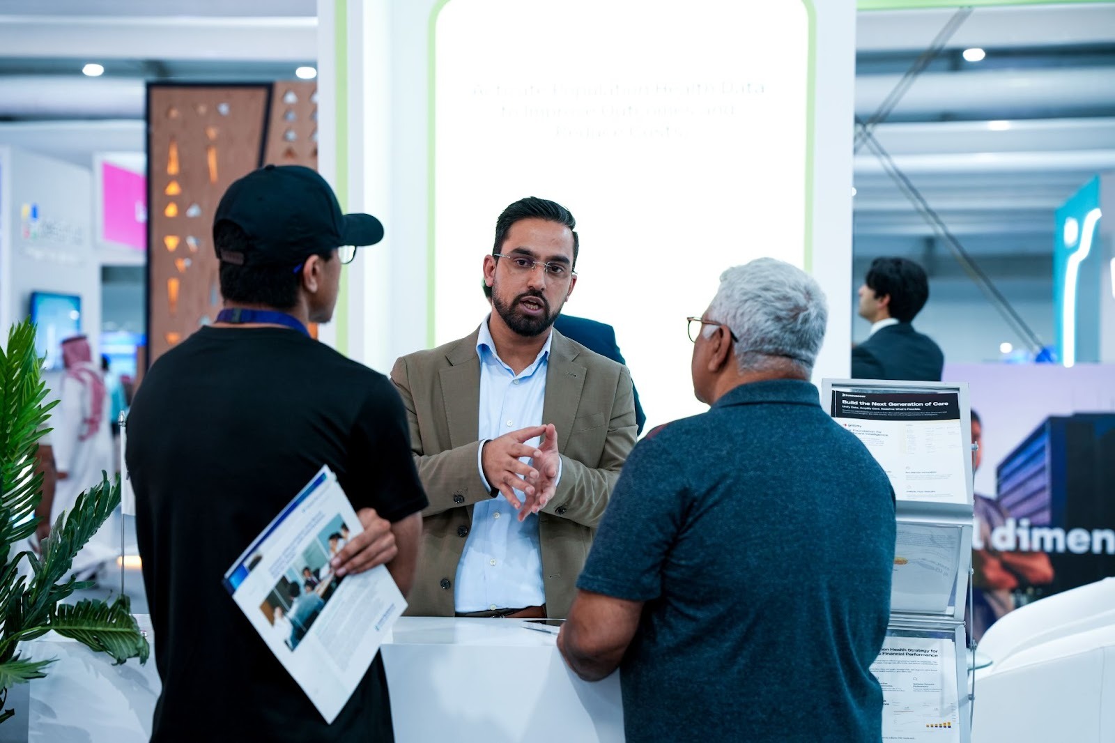 Meaningful conversations at the booth 