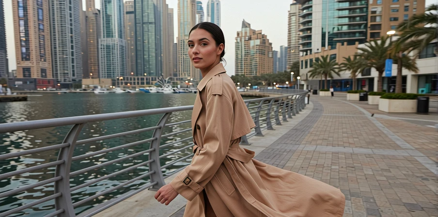 Young woman on the waterfront