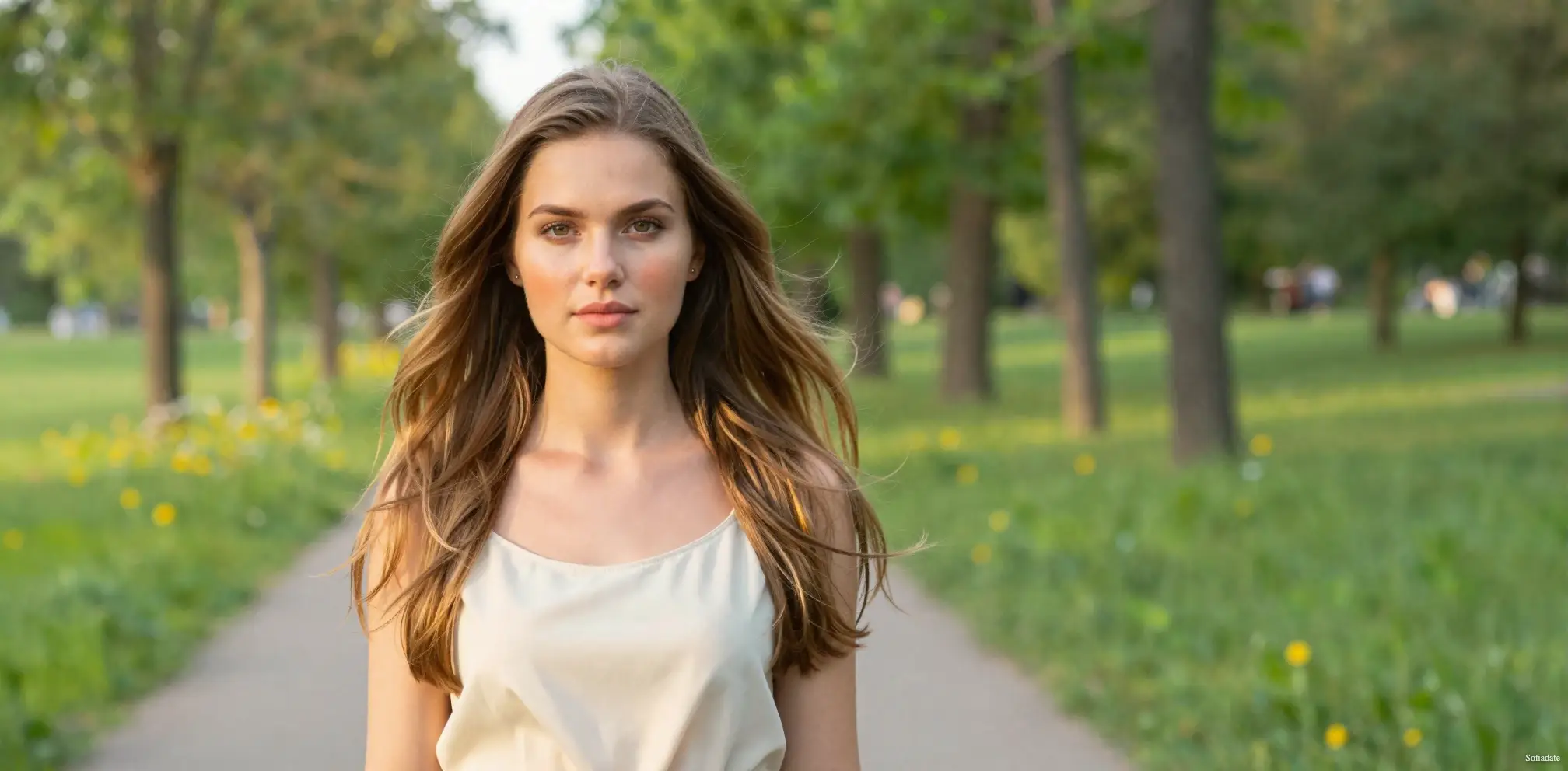 Pretty girl in the park