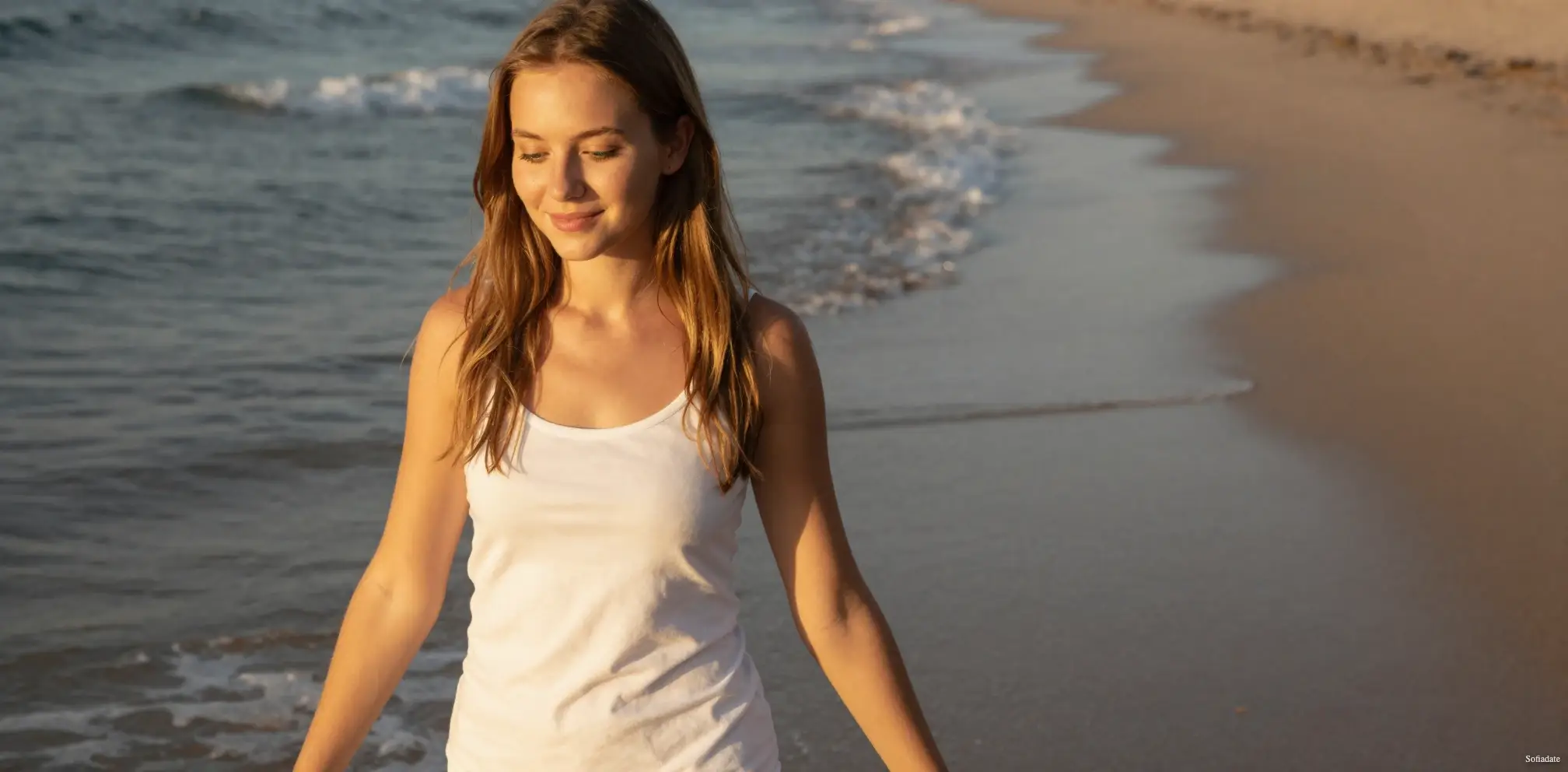 Pretty girl on the beach