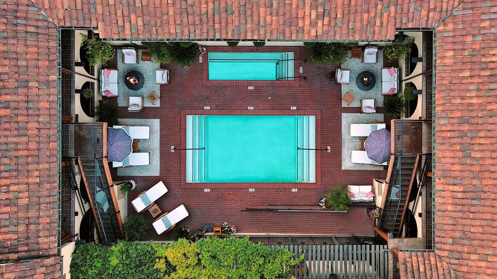 Rancho Caymus Pool Aerial View