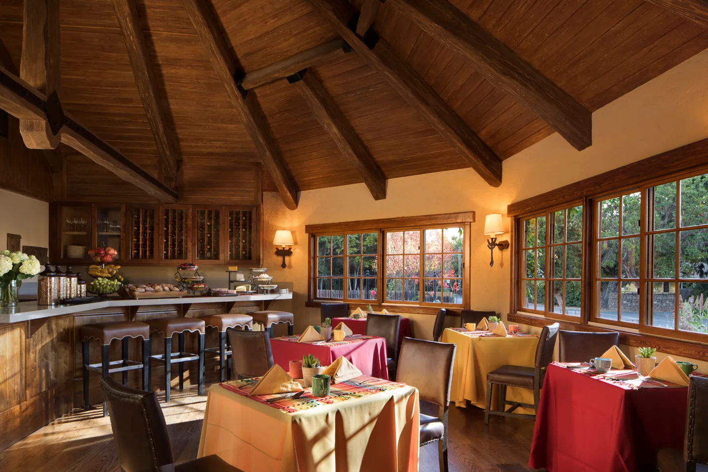 View on breakfast hall