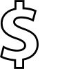 Dollar sign icon