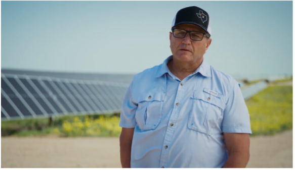 John Eric Swenson, Linda’s son, says it was a “wise decision” to partner with Clearway for solar panels on the family ranch.