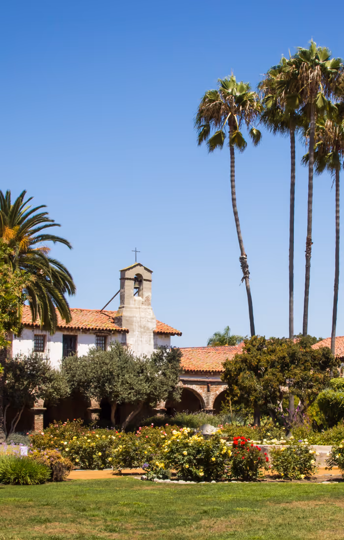 Old California buildings