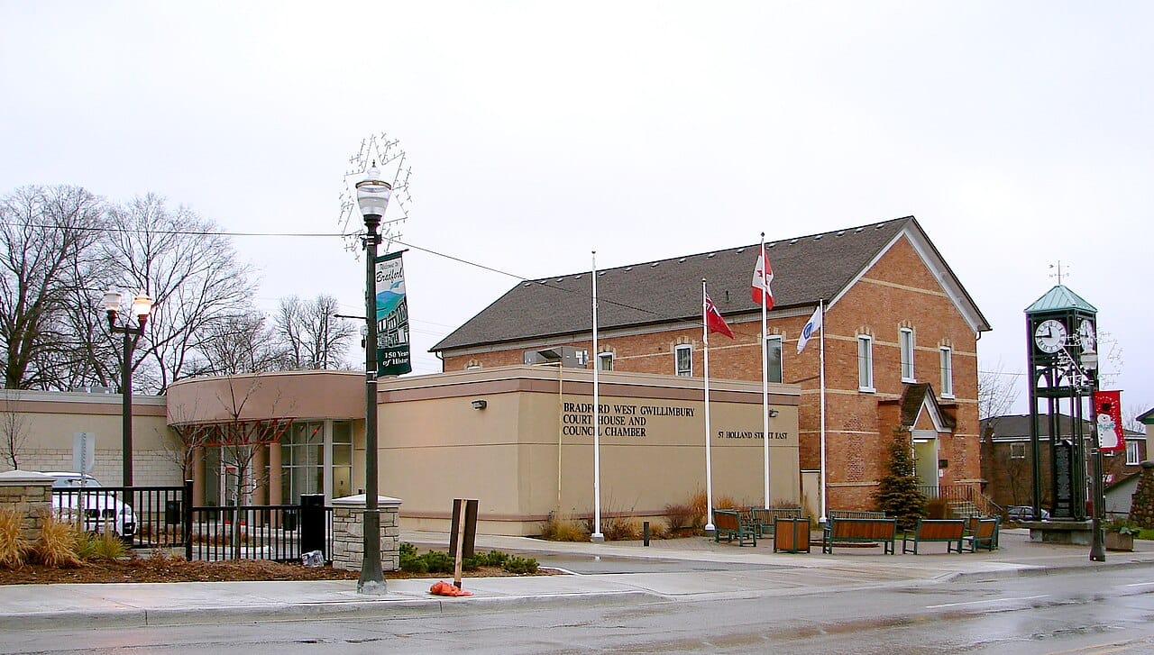 Old Town Hall in Bradford West Gwillimbury