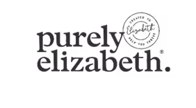 The logo for Purely Elizabeth, a brand that hires talent on the unrepped platform.