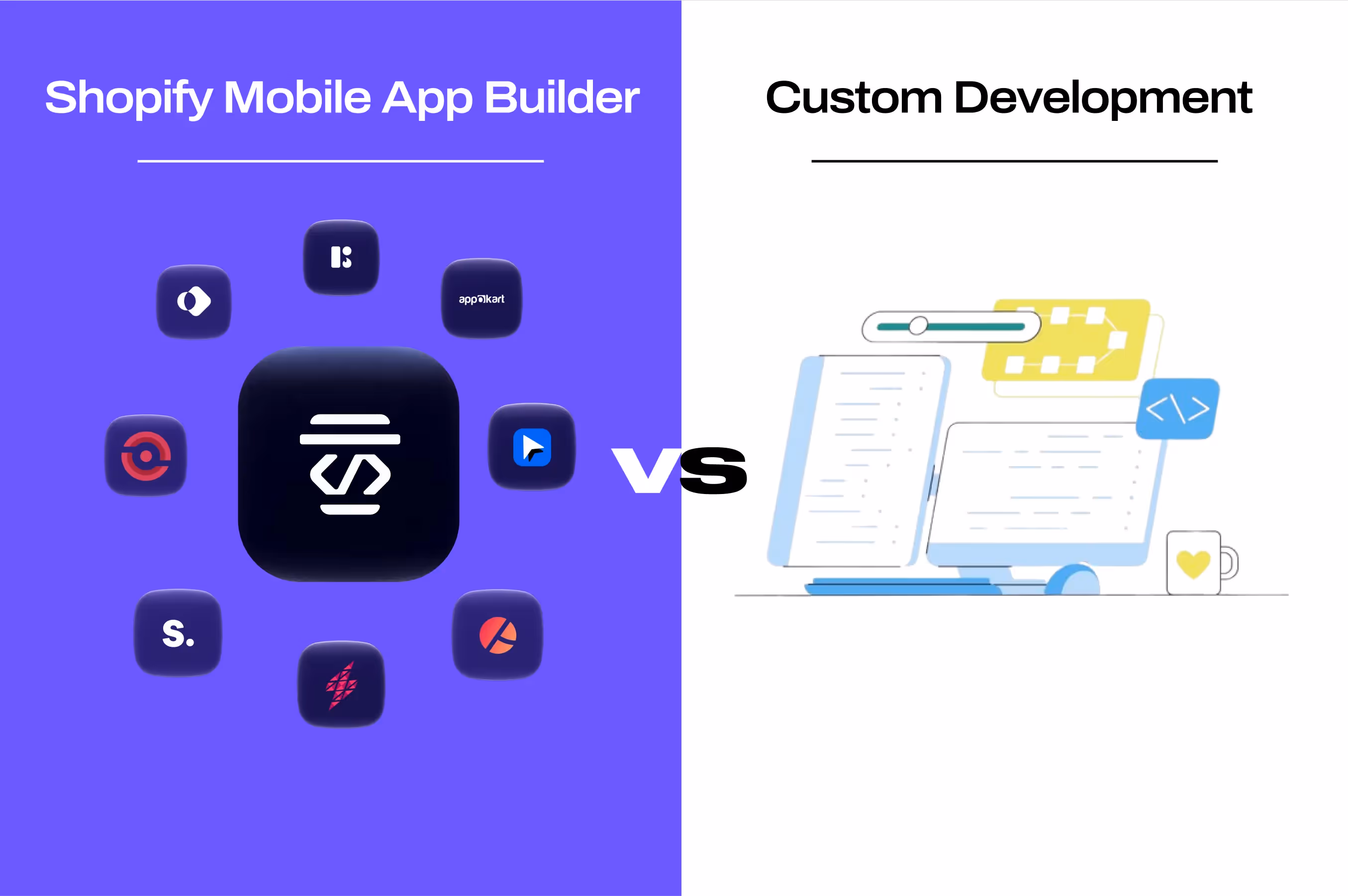 Shopify mobile app builders vs custom development