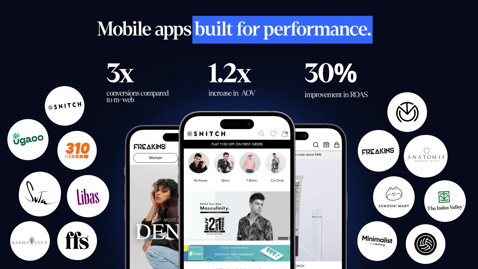 Mobile apps built for performance. 