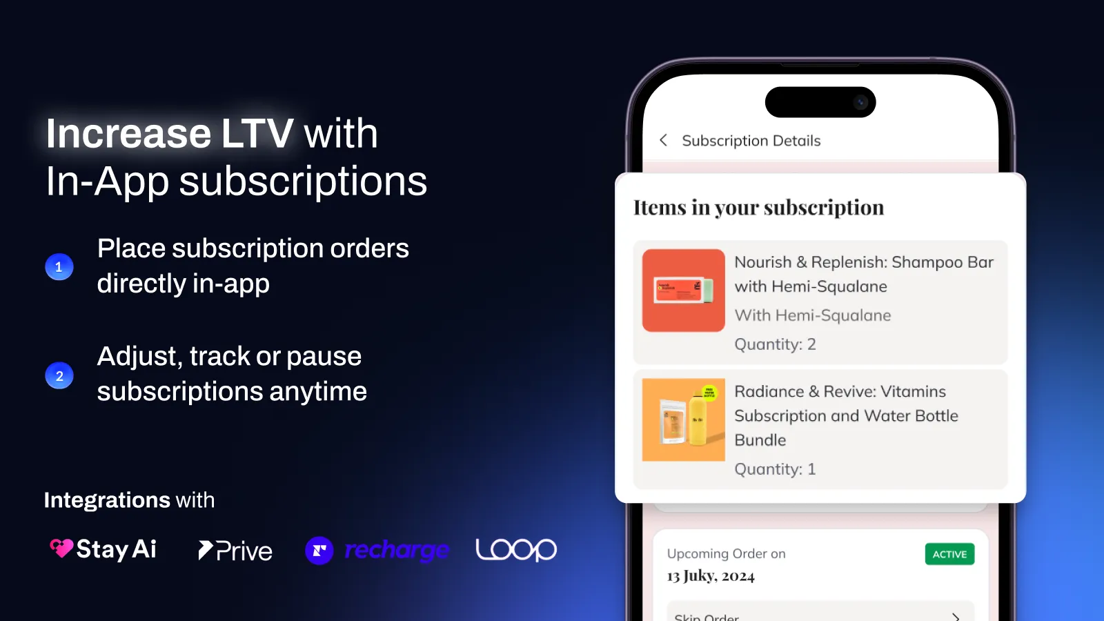 Enable In-app subscriptions for your customers
