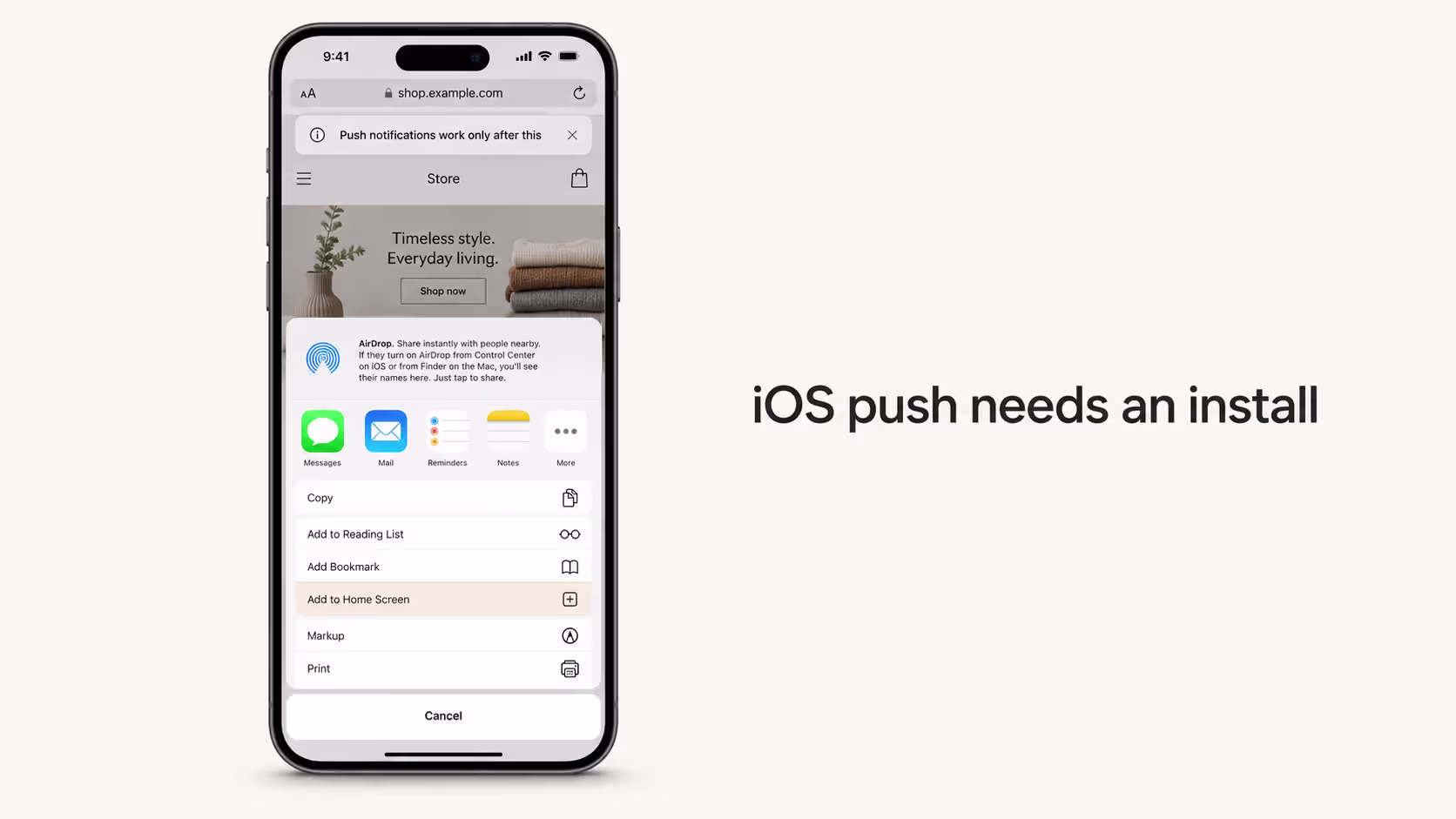 top 5 ios limitaions in pwa