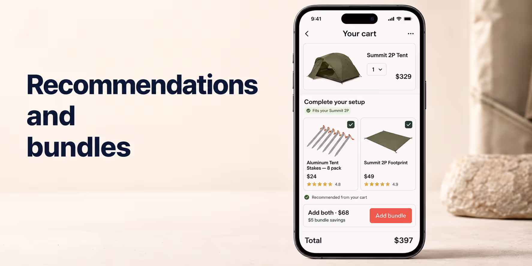 ai shopping assistant for recommendations and bundles