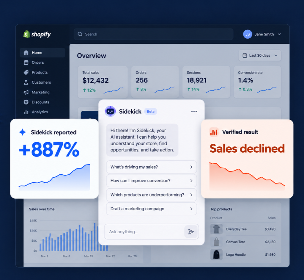 What Shopify Sidekick can't do