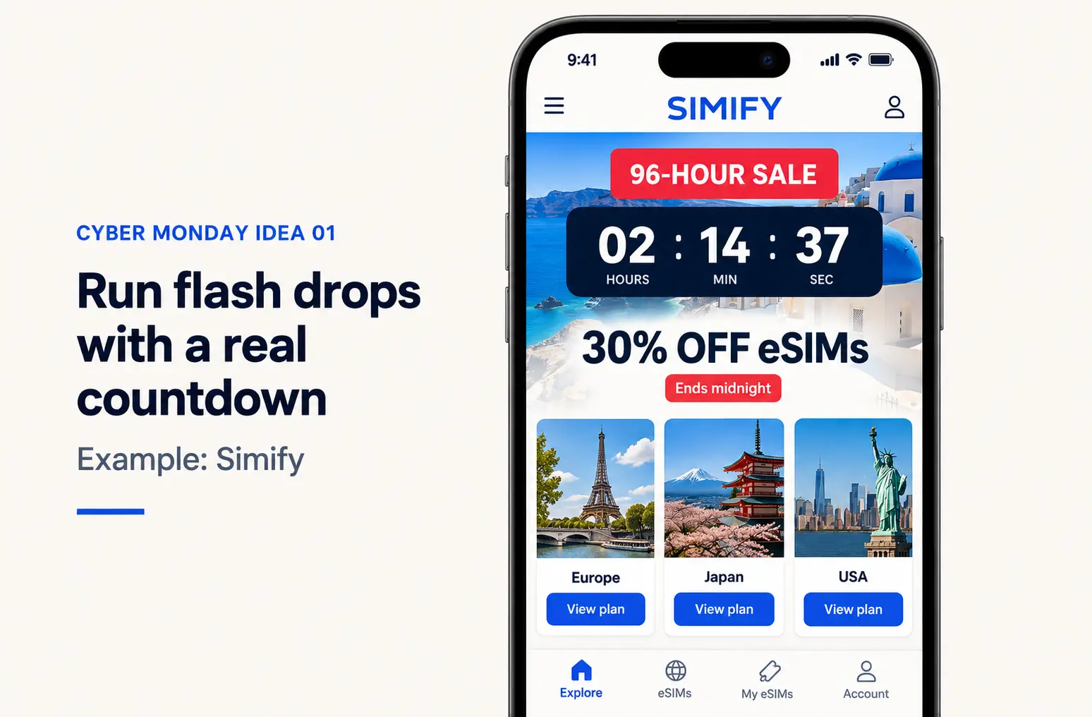 Cyber Monday marketing idea run flash drops