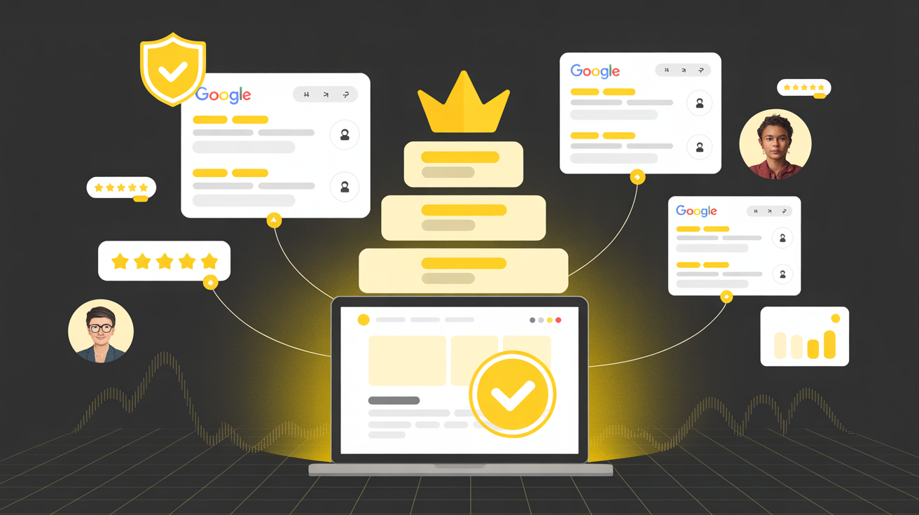 SEOSwarm Authority Accelerator pricing tier visualization showing domain authority growth and top search rankings achievement