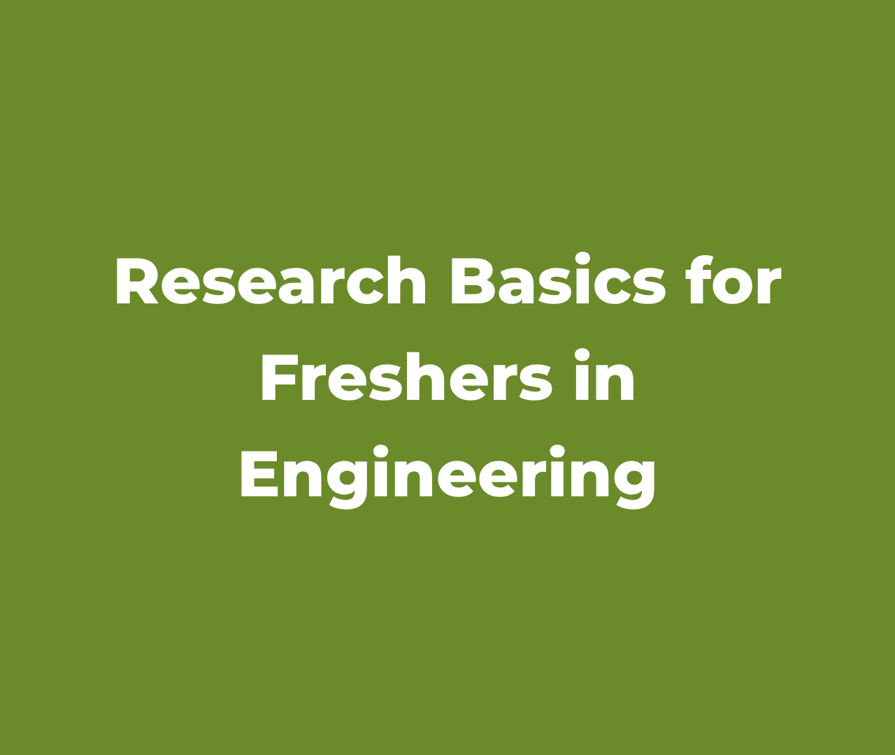 Research Orientation Session