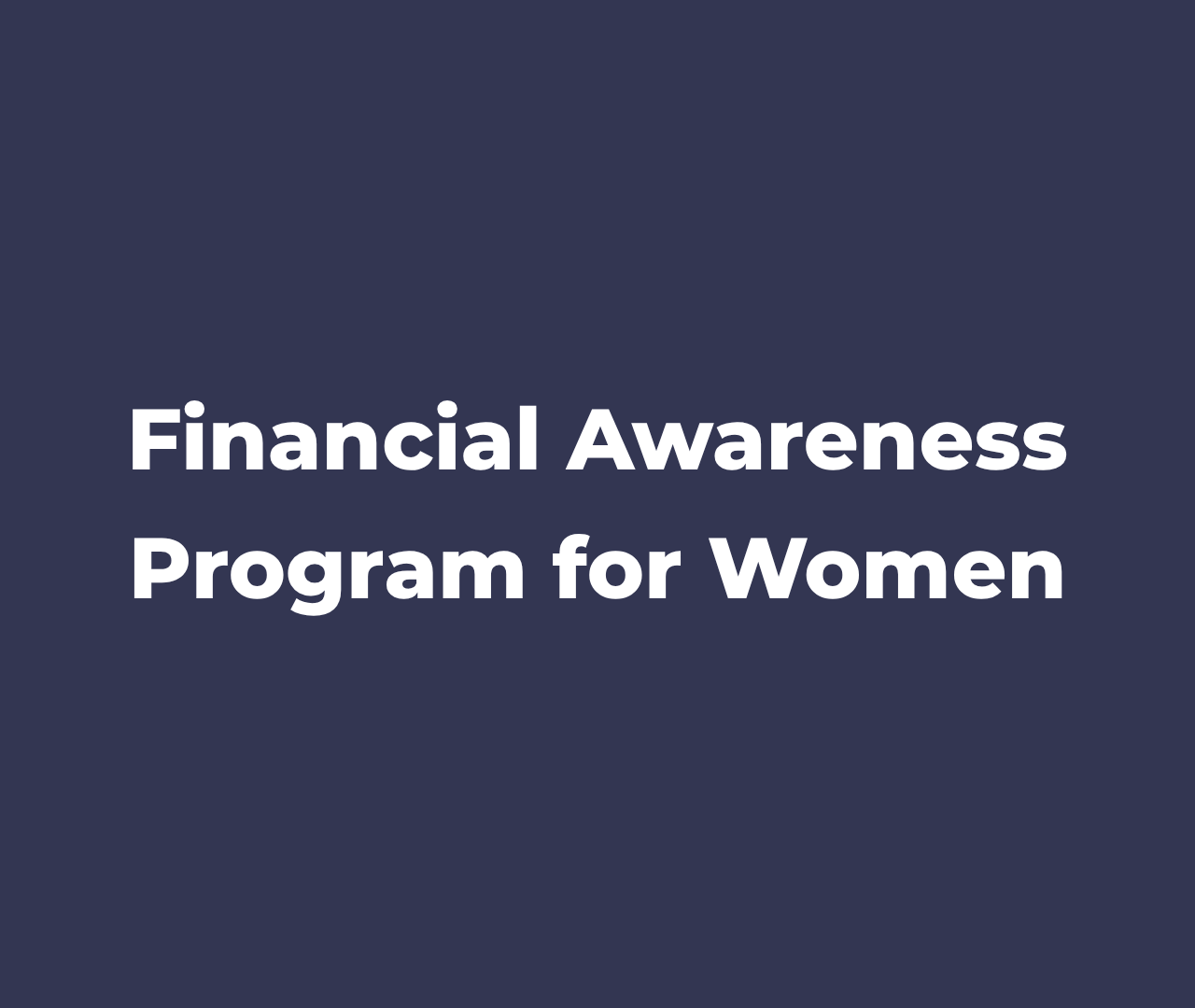 Building Financial Literacy