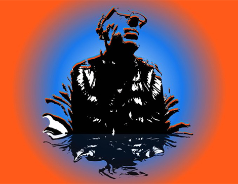 A vector graphic profile image of Jim Conway