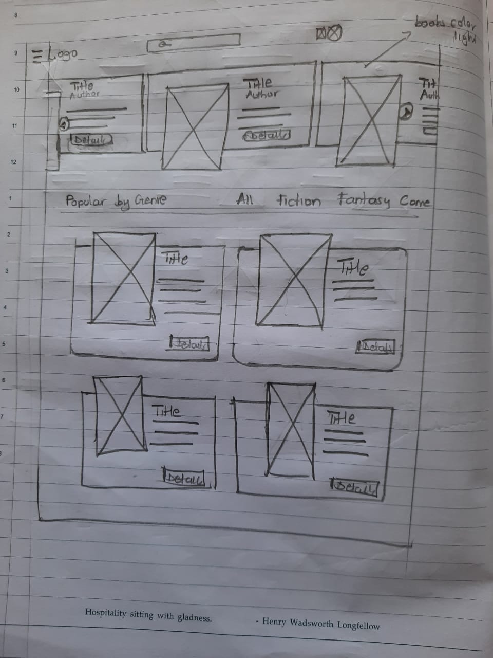 Audiobook paper wireframe