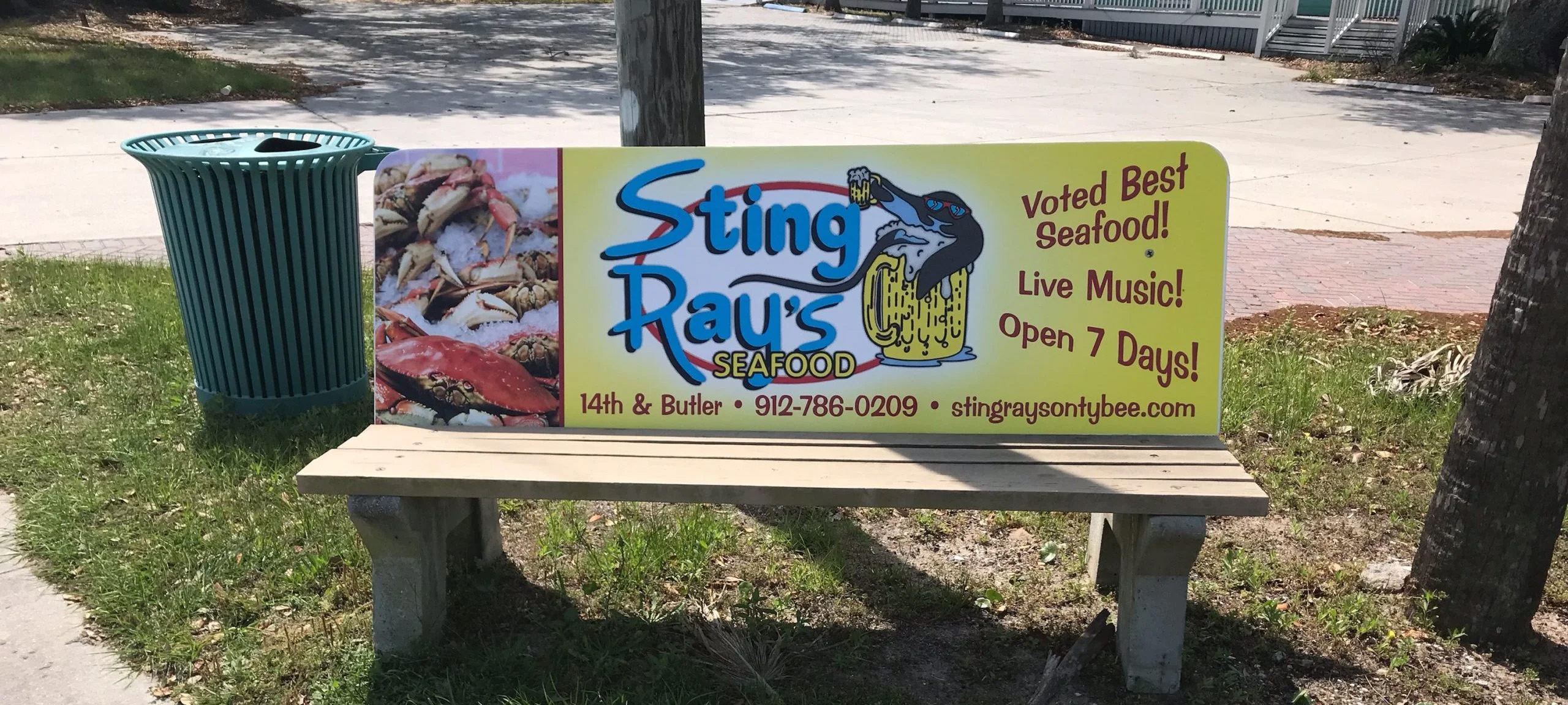 Tybee Bench Ads Stir Debate Over Charm vs. Clean-Up