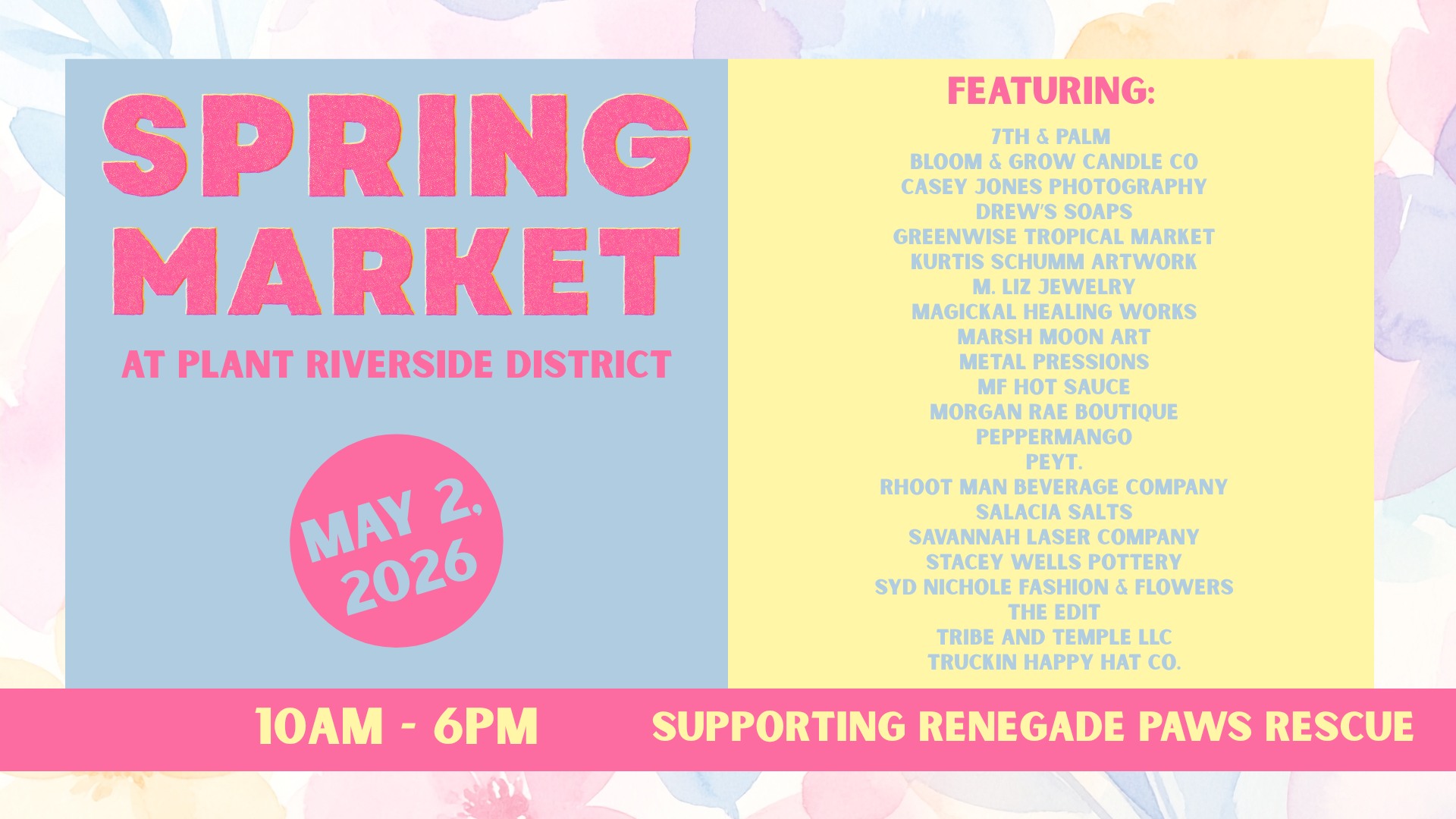 Spring Market at Plant Riverside District