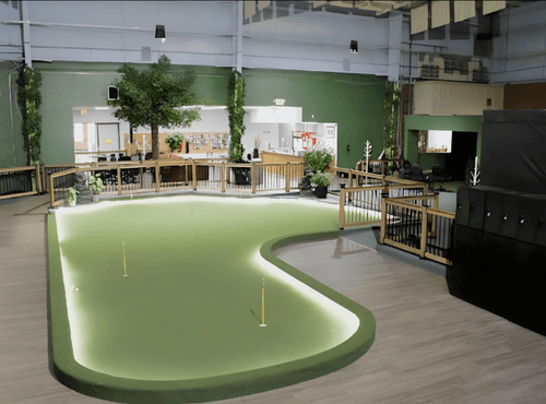 Riverside Golf Centre mini golf in Calgary, Alberta