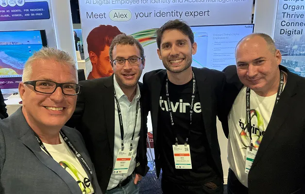 Twine employees enjoying working together.