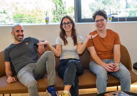 Twine employees enjoying working together.