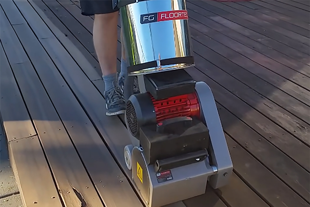 Cutting edge deck sanding technology