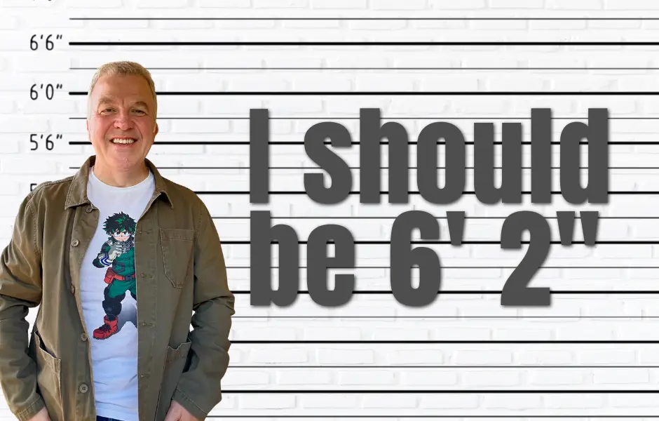 I should be 6' 2"