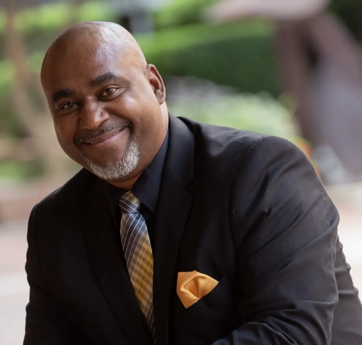 Photo of a man posed for a professional photoshoot