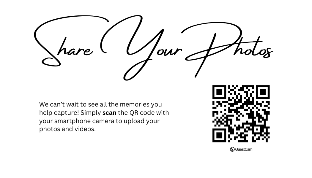 Share your photos mini Canva QR Code template