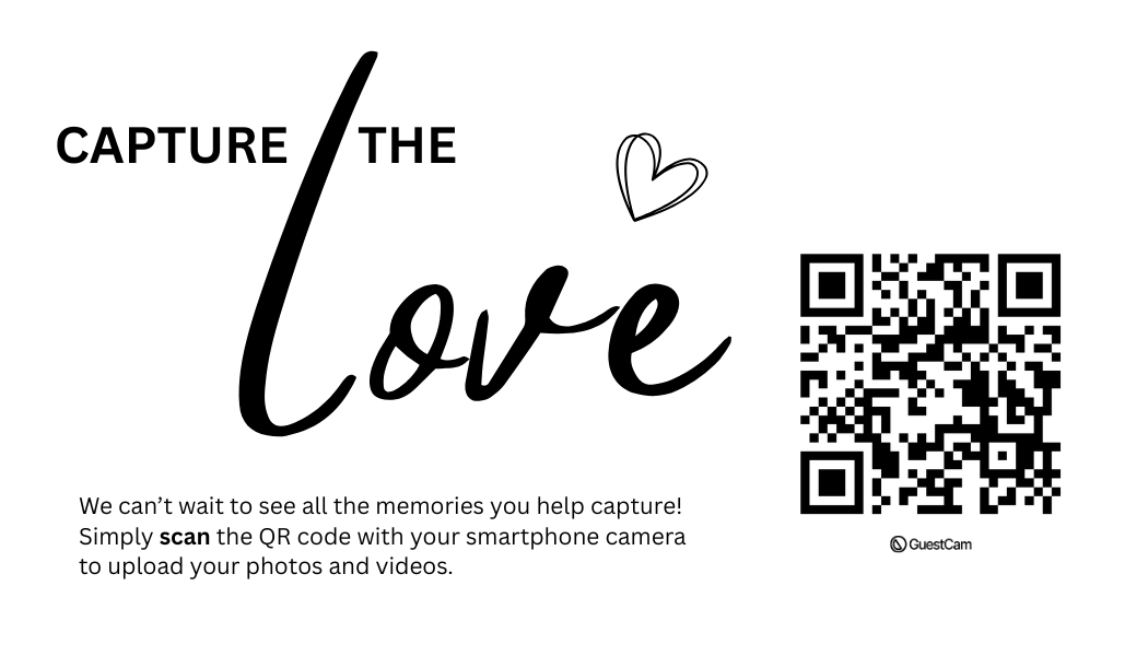Capture the love (2) Canva QR Code template