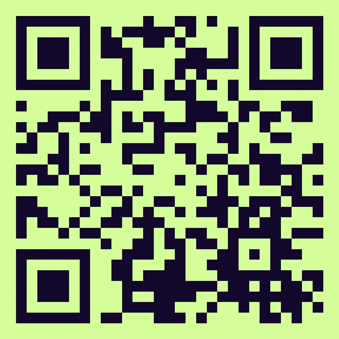 A QR Code that leads to GuestCam's demo event when scanned